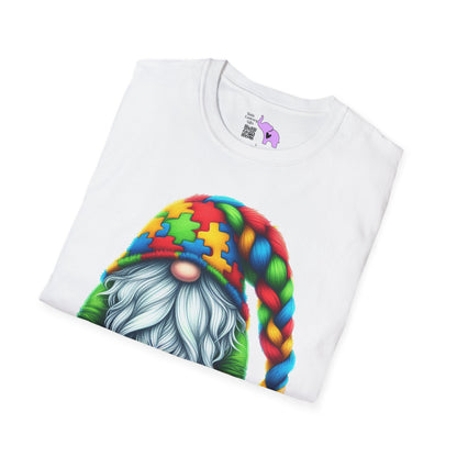 Autism Awarness Gnome Adult T-shirt