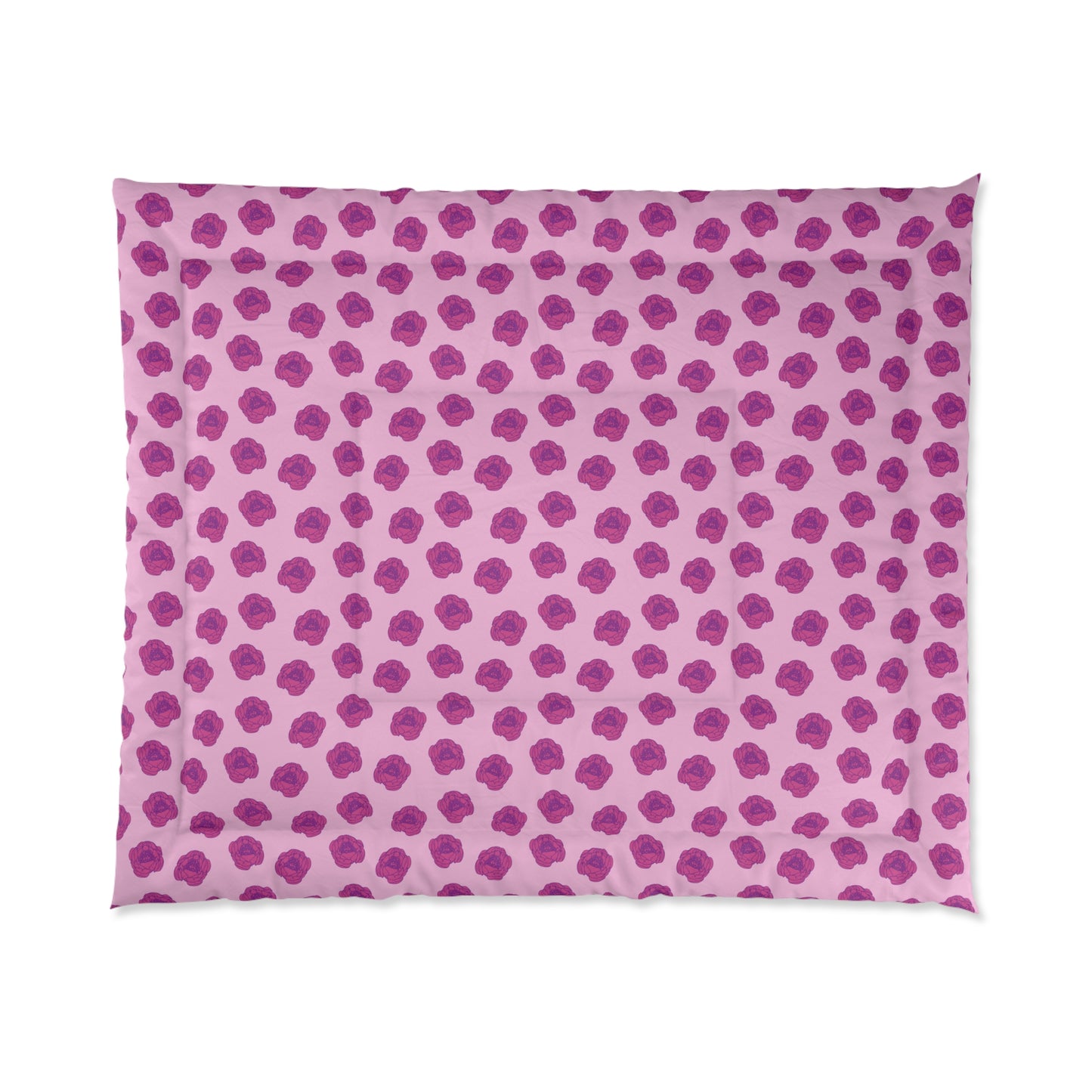 Rosy Dream Peonies Basic Bedding Set