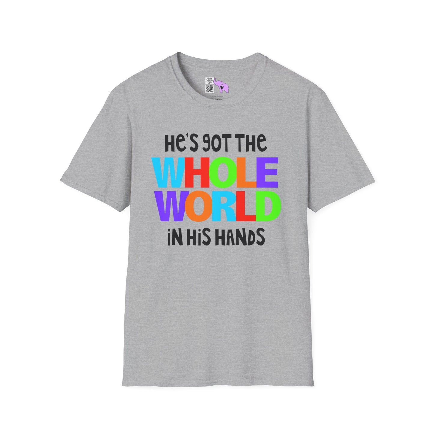 He's Got The Whole World In His Hands Adult T-shirt