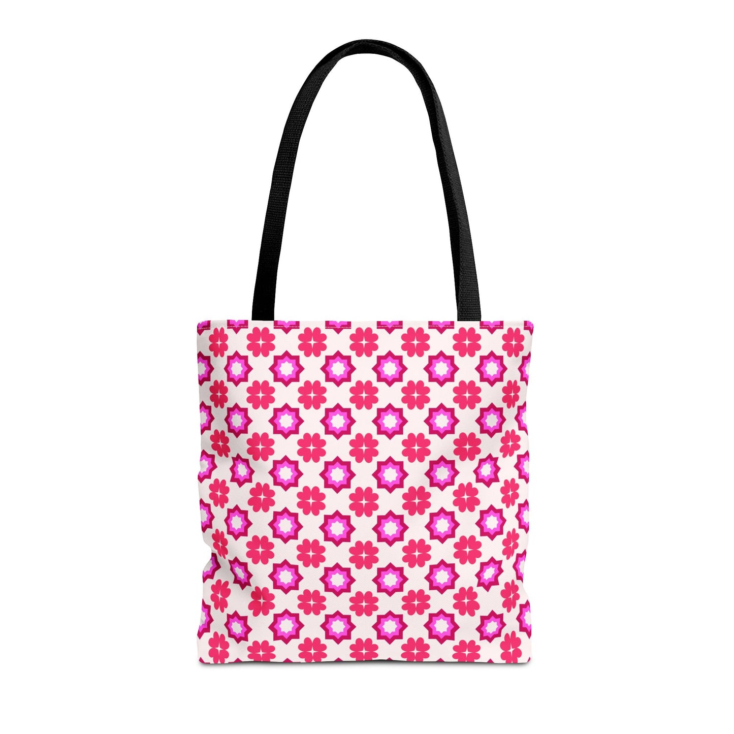 Rosy Star Garden Canvas Tote Bag
