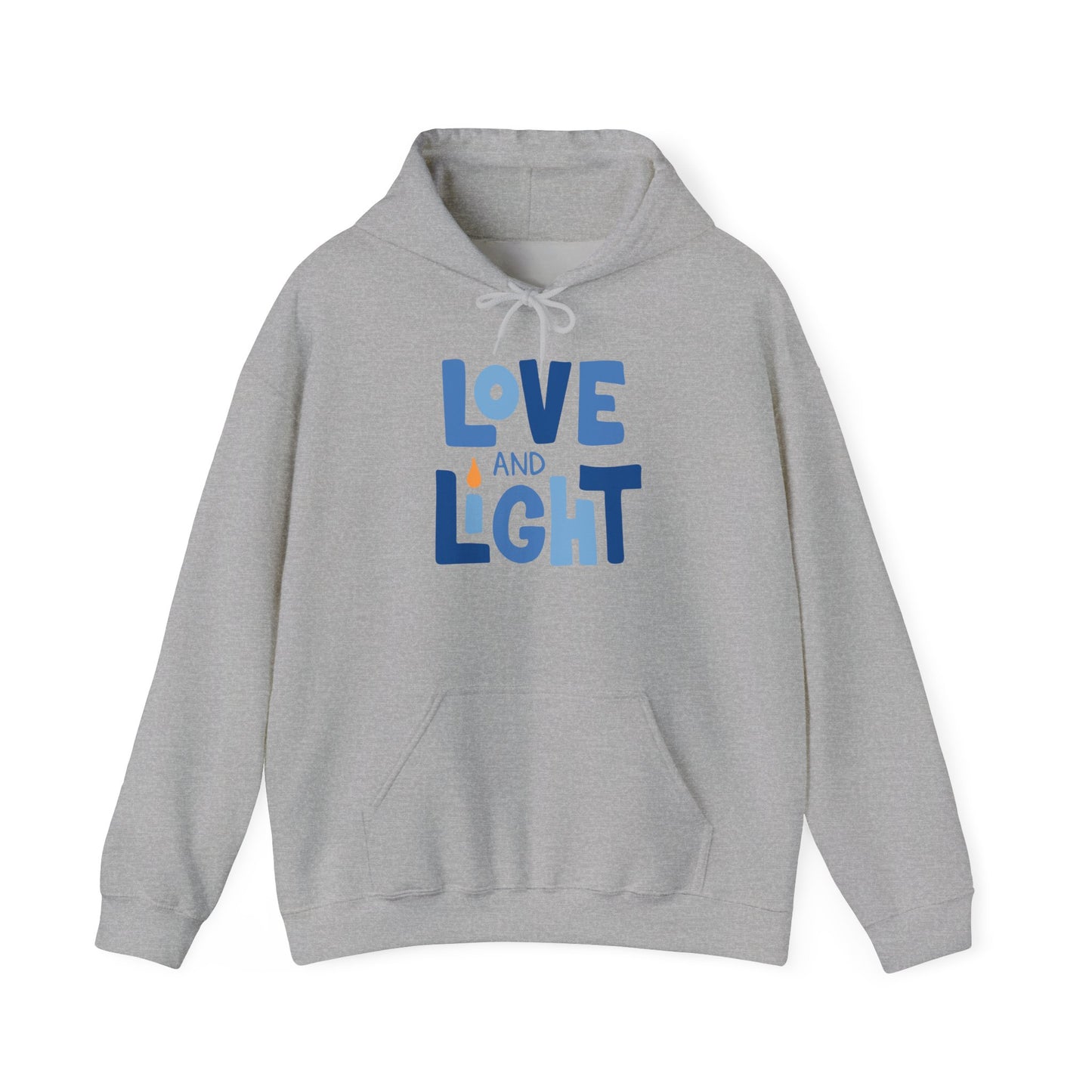 Hanukkah Love & Light 2 Adult Heavy Blend™ Hooded Sweatshirt
