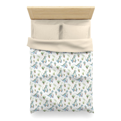 Adorable Dinosaurs Microfiber Duvet Cover
