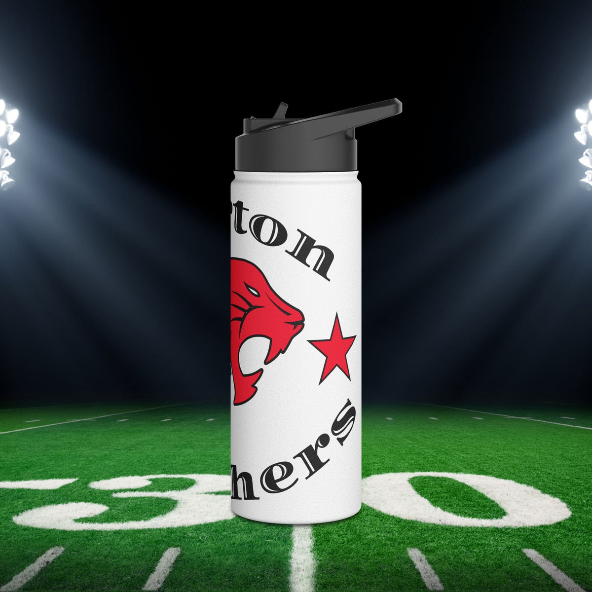 Burton Panthers Classic Stainless Steel Water Bottle