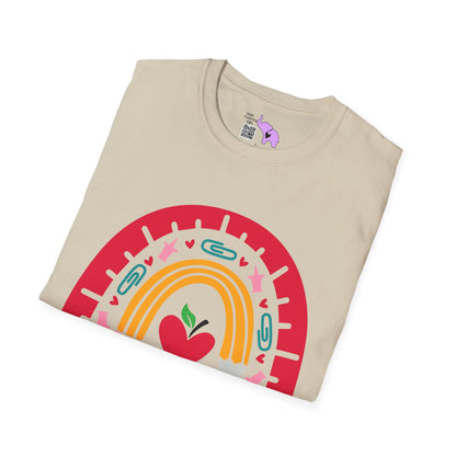 Rainbow Teacher Adult T-shirt