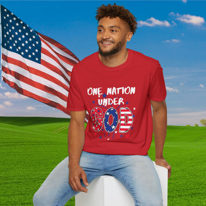 One Nation Under God Adult T-shirt