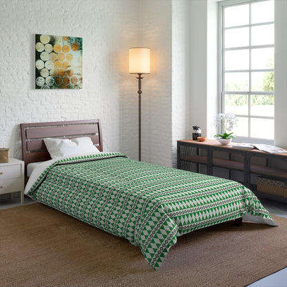 Moss Cairn Stripes Basic Bedding Set