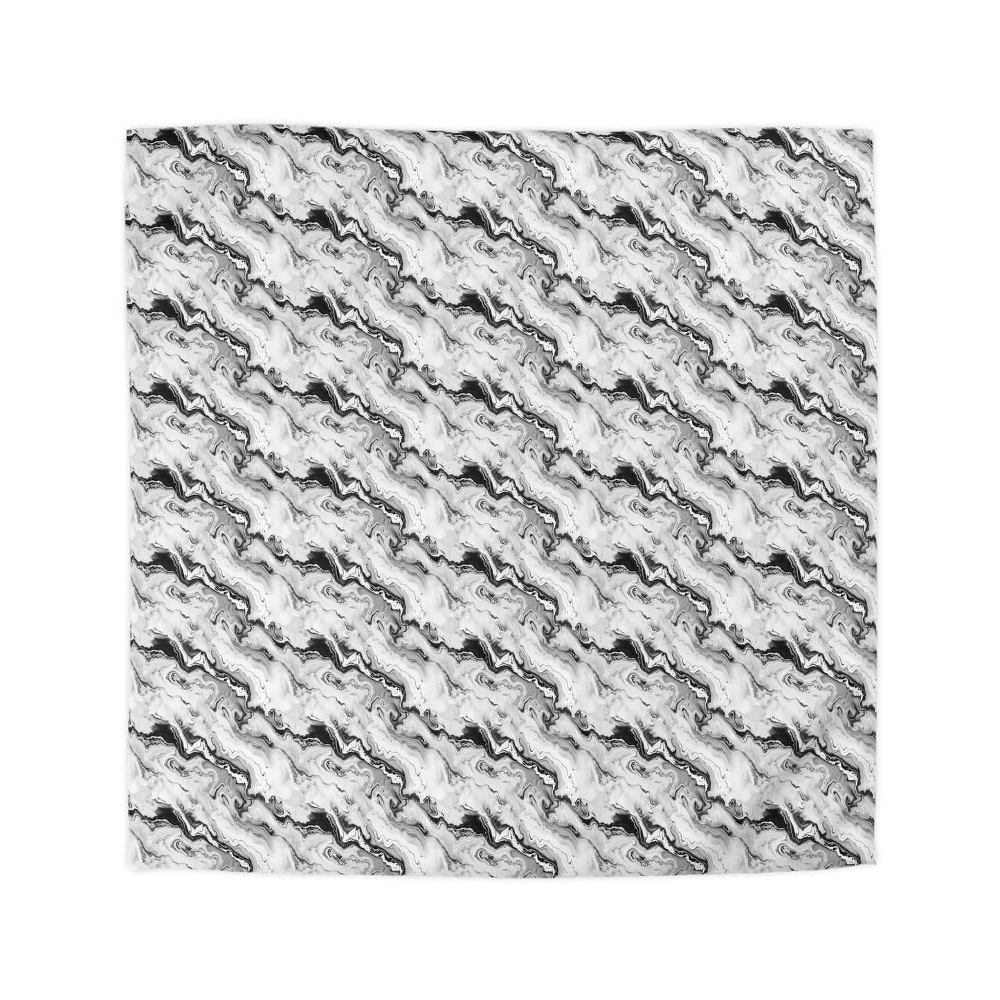 Frost Veil Marble Microfiber Duvet Cover