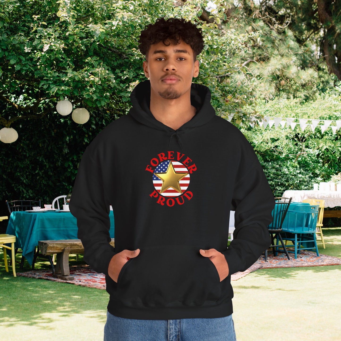 Gold Star Son Heavy Blend™ Hooded Sweatshirt