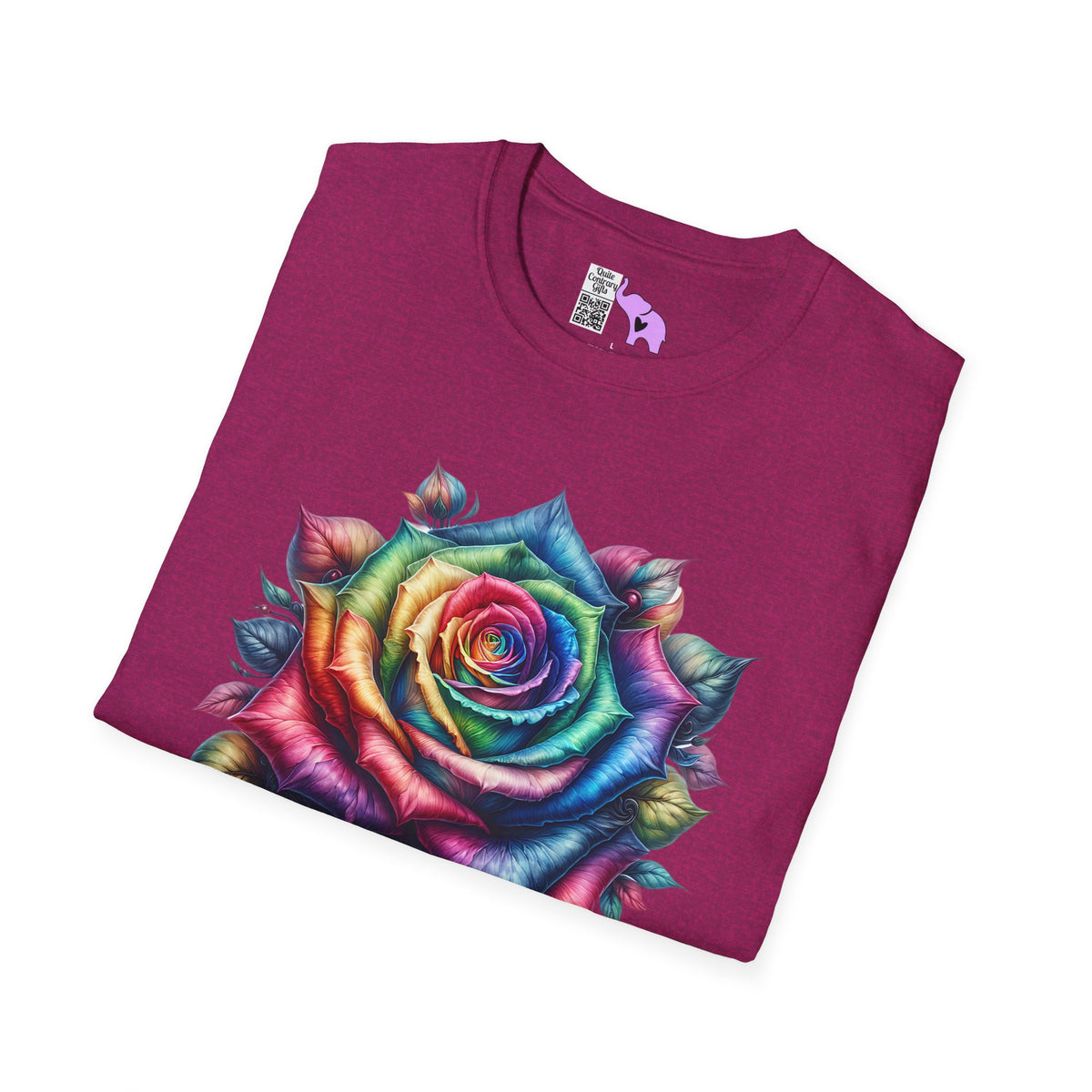 Colorful Rose Adult T-shirt