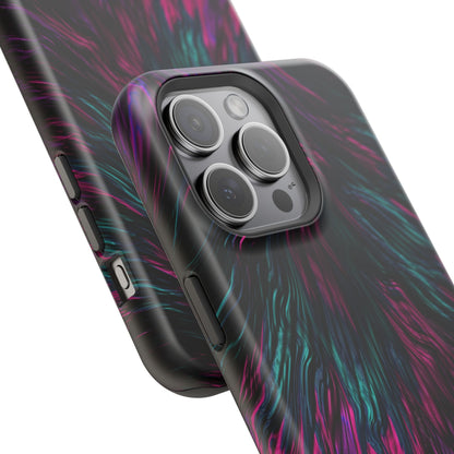 Pink Orchid Feathers MagSafe® Compatible Tough Case for iPhone