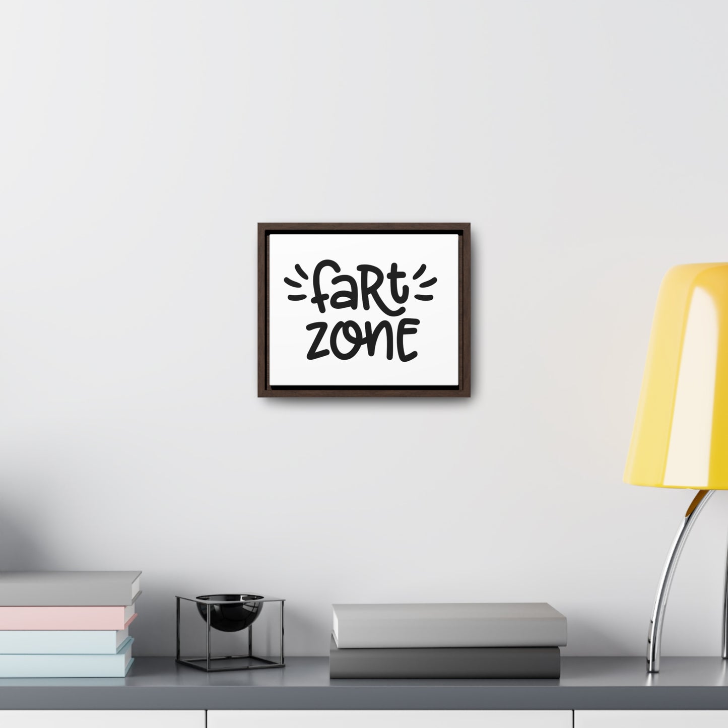 Fart Zone Canvas Wraps, Horizontal Frame