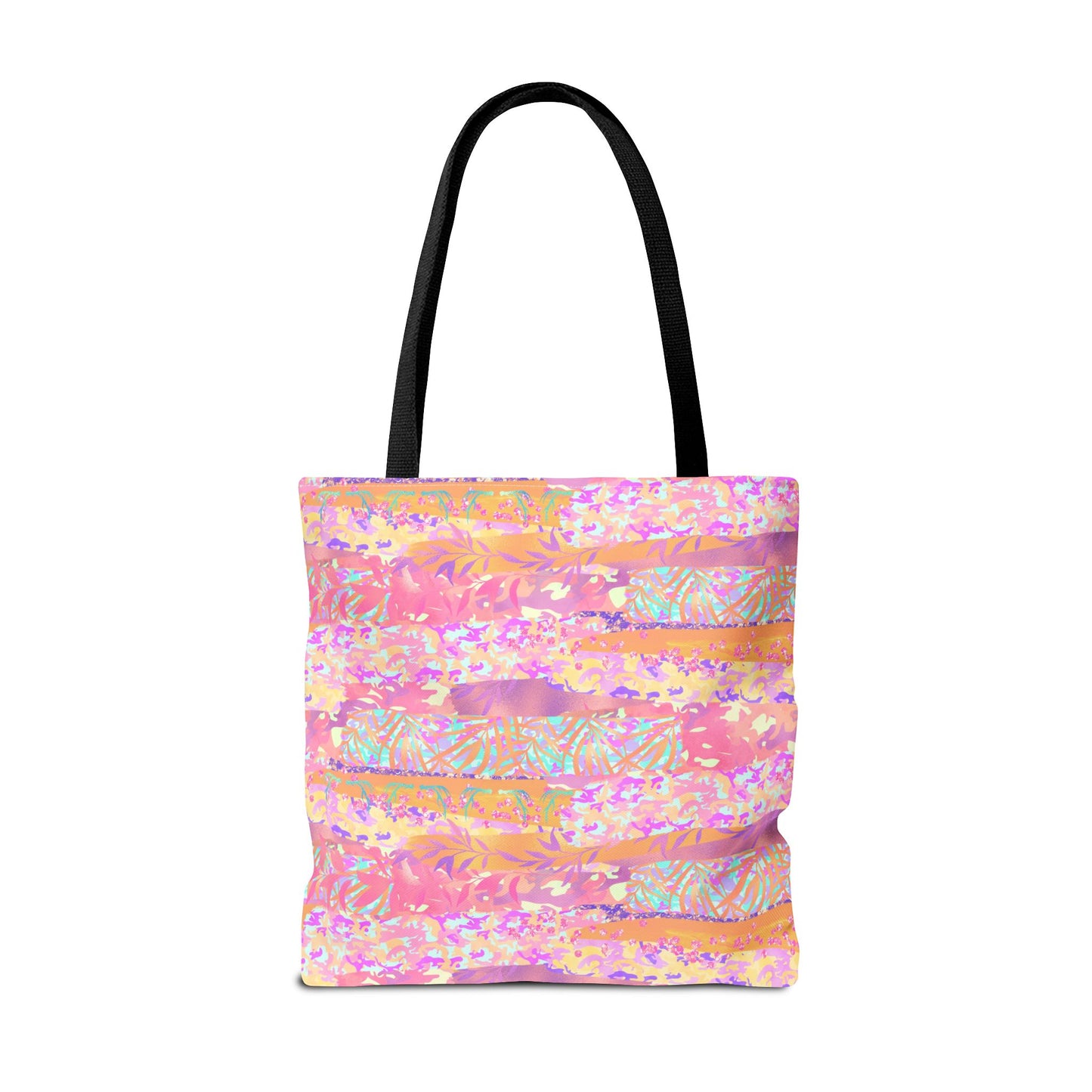 Wild Tropic Collage Canvas Tote Bag