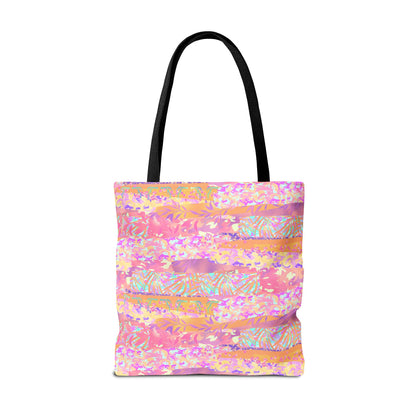 Wild Tropic Collage Canvas Tote Bag