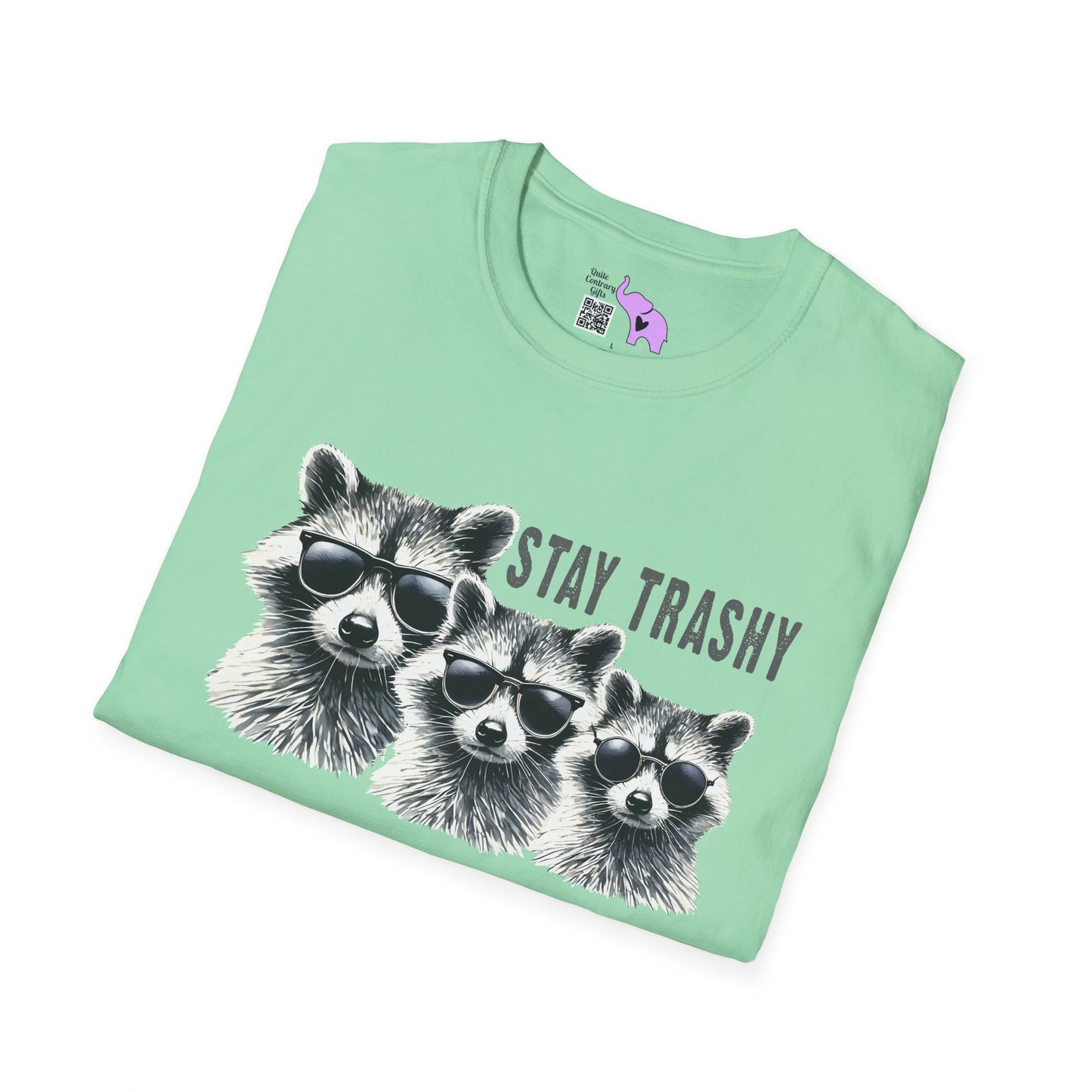 Stay Trashy (Racoon) Adult T-shirt