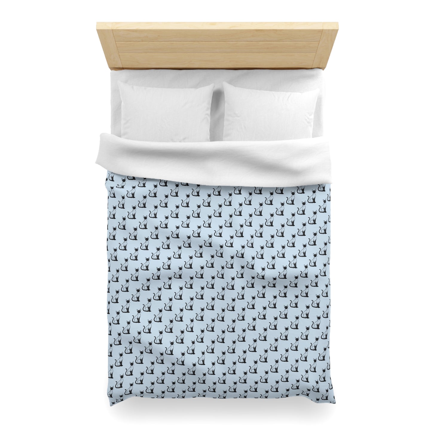 Siamese Charm – Ocean Breeze Microfiber Duvet Cover