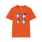 Cute Ghosts w/Pumpkins Adult T-shirt