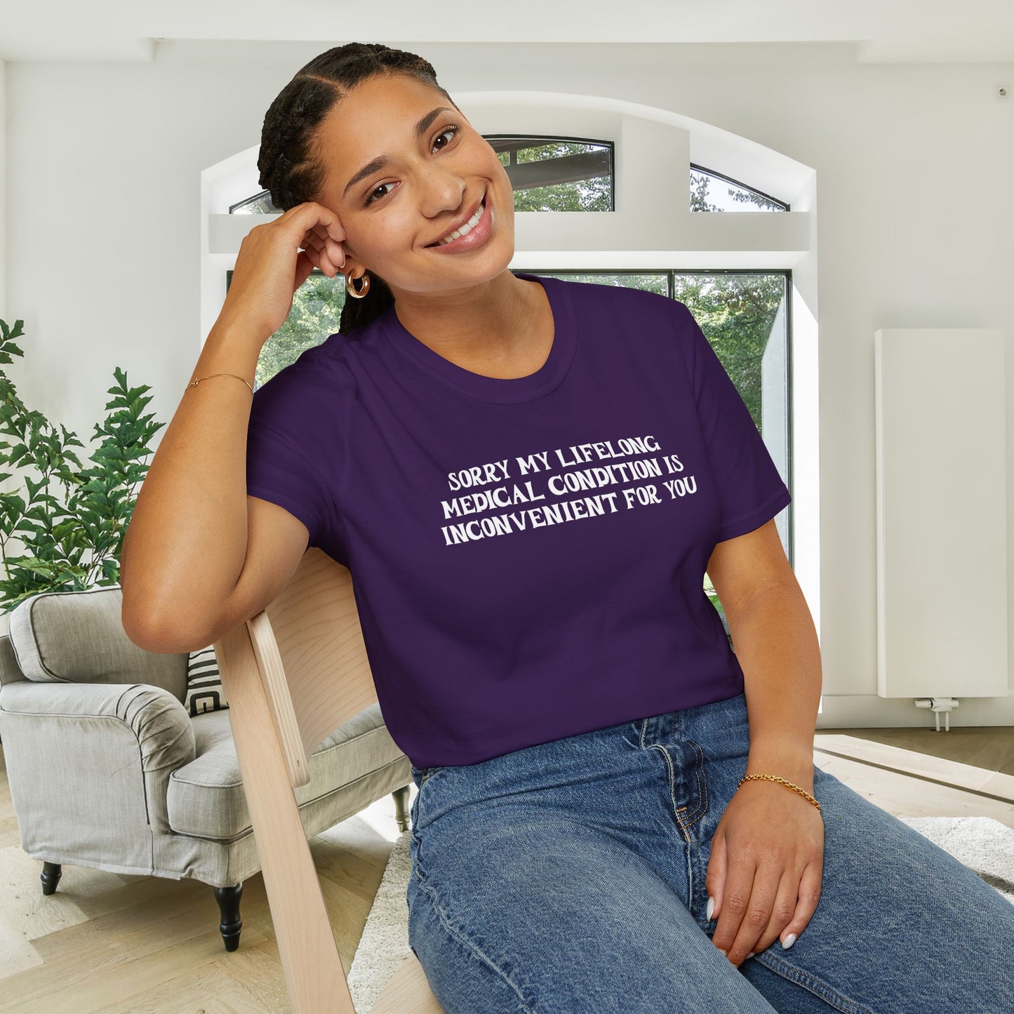 Sorry My Lifelong Medical Condition Is Inconvenient For You Adult T-shirt