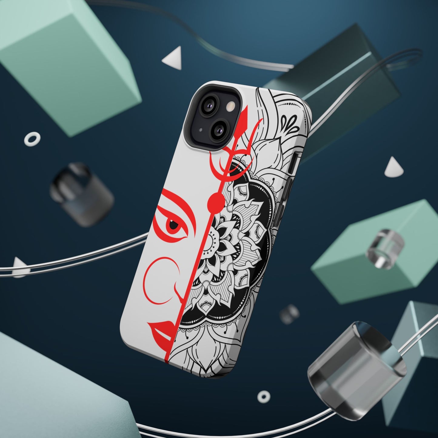 Goddess Durga Mata w/Manala MagSafe® Compatible Tough Case for iPhone