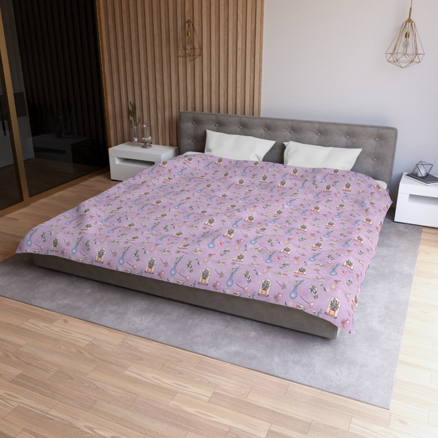 Lilac Meadow Keepsakes Microfiber Duvet Cover