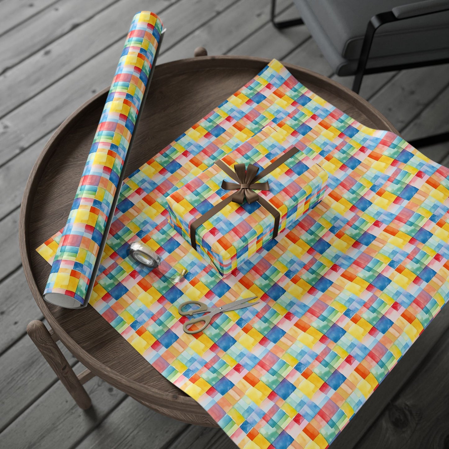 Mosaic Meadows Wrapping Paper