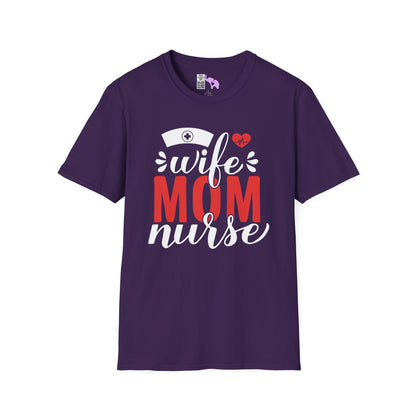 Wife Mom Nurse Adult T-shirt