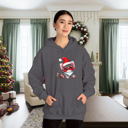 Santa Kitten Heavy Blend™ Hooded Sweatshirt