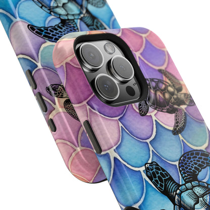 Sea Turtle Silhouette MagSafe® Compatible Tough Case for iPhone