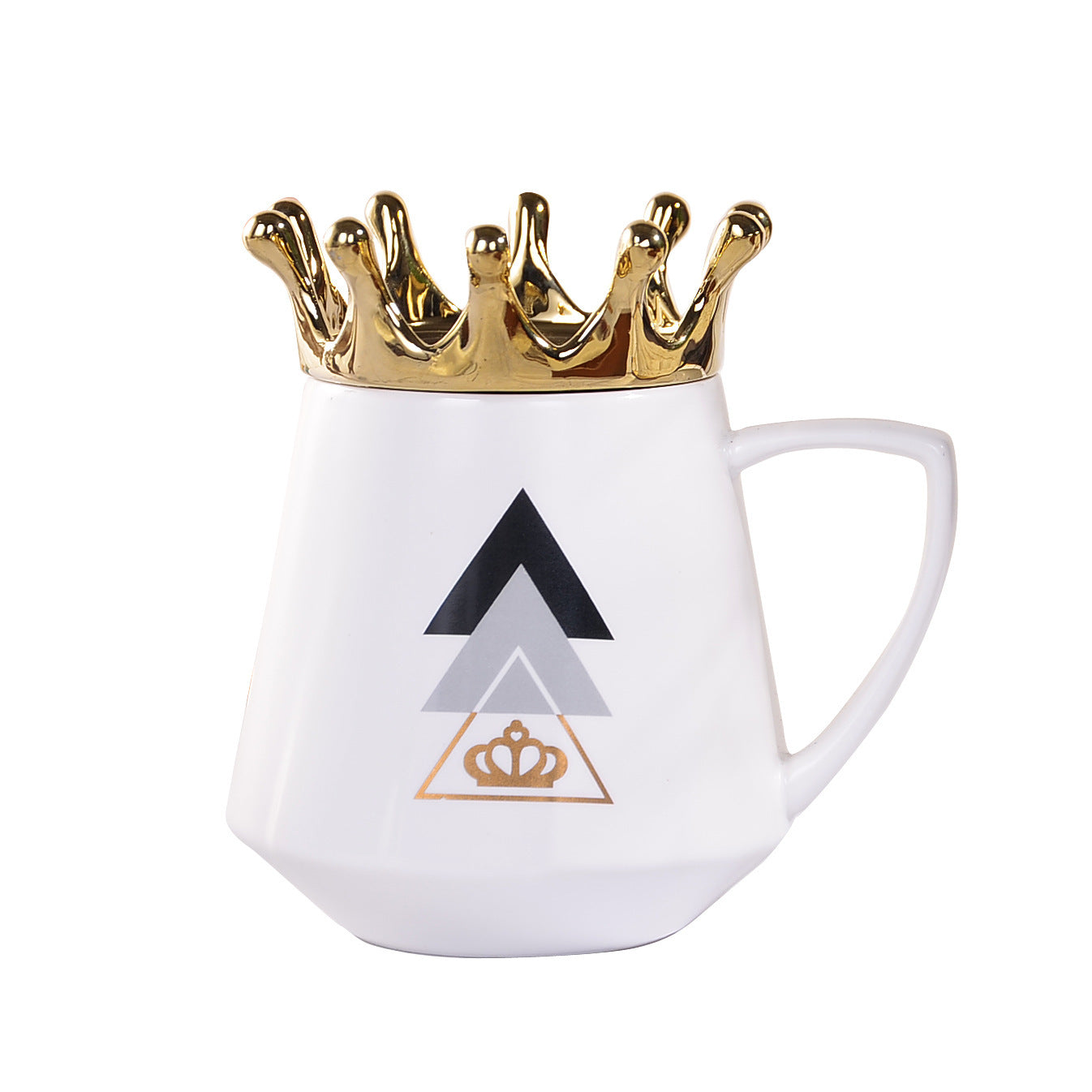 Prince/Princess Crown Ceramic Mug With Lid