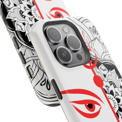Goddess Durga Mata w/Manala MagSafe® Compatible Tough Case for iPhone