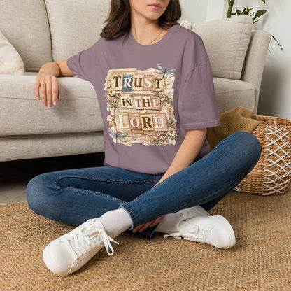""Trust In The Lord (Lace Collage) Adult T-shirt