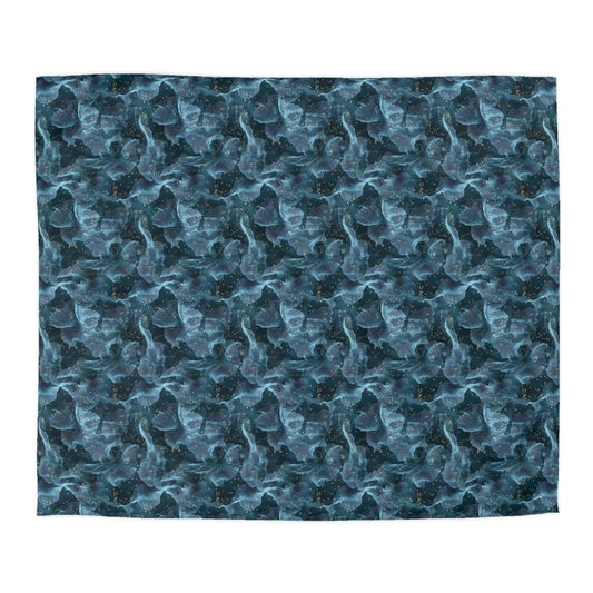Midnight Sheer & Lace Microfiber Duvet Cover