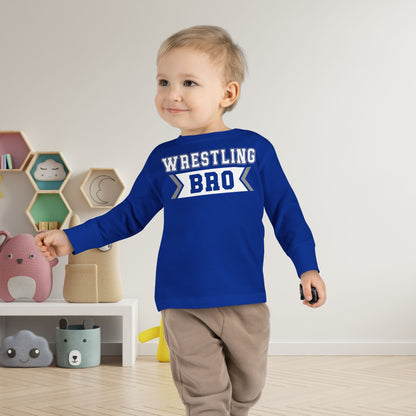 Wrestling Bro Toddler Long Sleeve Tee