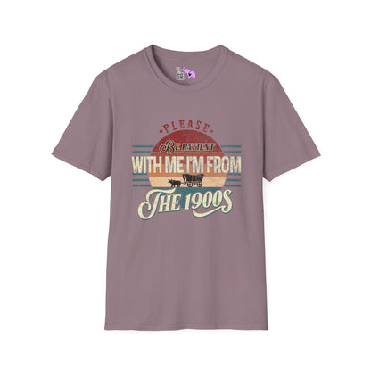 Please Be Patient With Me I'm From The 1900's (Retro Western) Adult T-shirt
