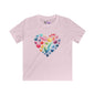 Color Pop Heart Youth Softstyle Tee