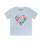 Color Pop Heart Youth Softstyle Tee