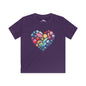 Color Pop Heart Youth Softstyle Tee