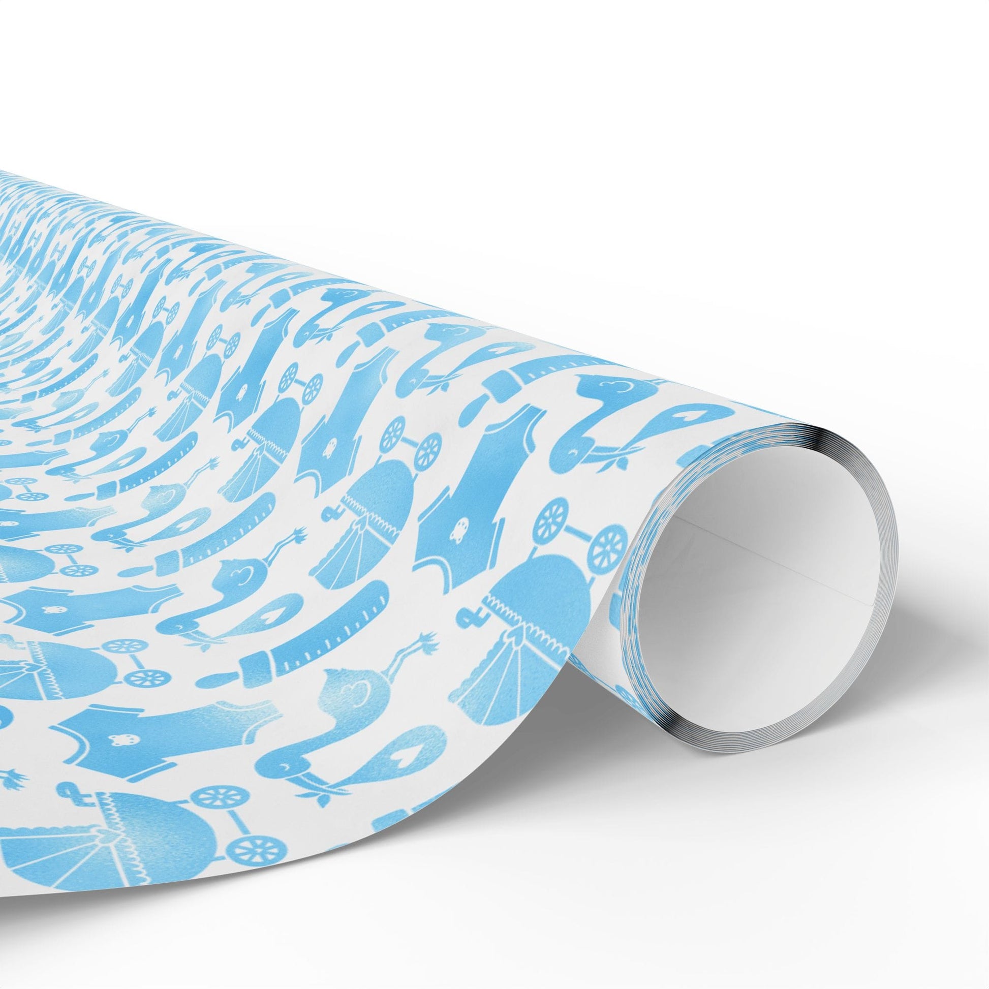 Baby Boy Keepsakes Wrapping Paper