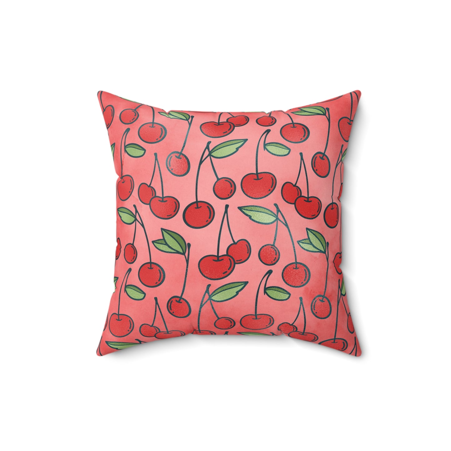Cherry Bombshell Throw Pillow