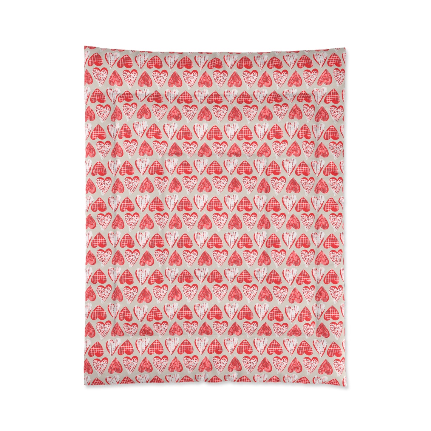 Doodle Hearts Comforter