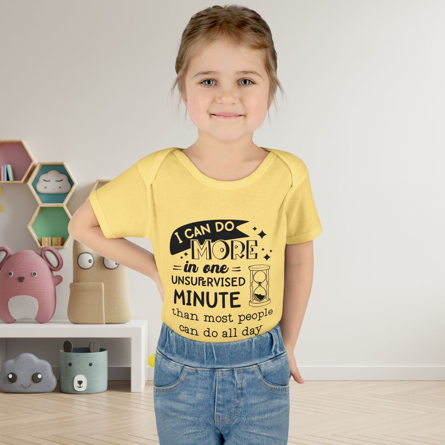 I Can Do More In One Unsupervixed Minute... Infant Baby Rib Bodysuit