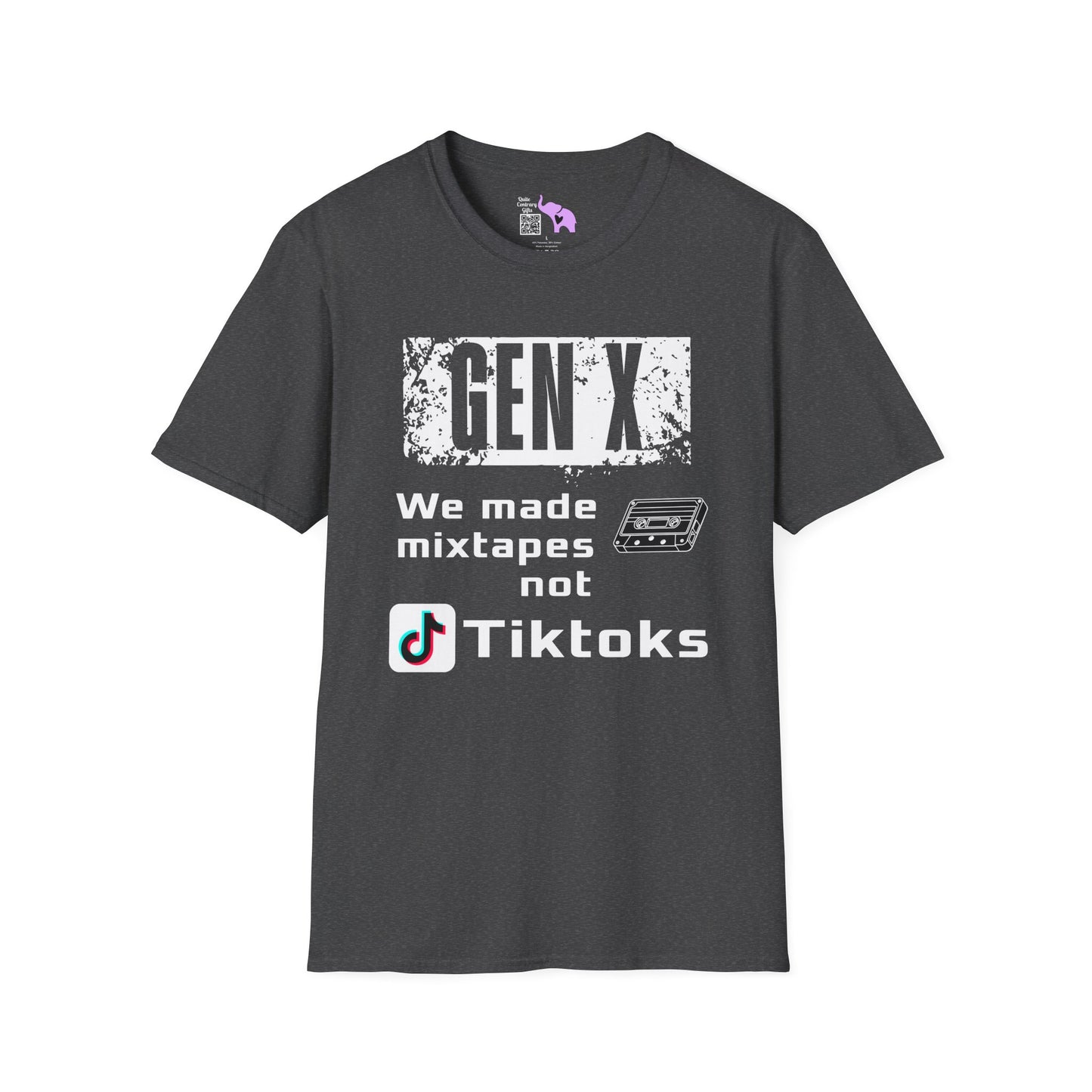 Gen X We Made Mixtapes Not Tiktoks Adult T-shirt