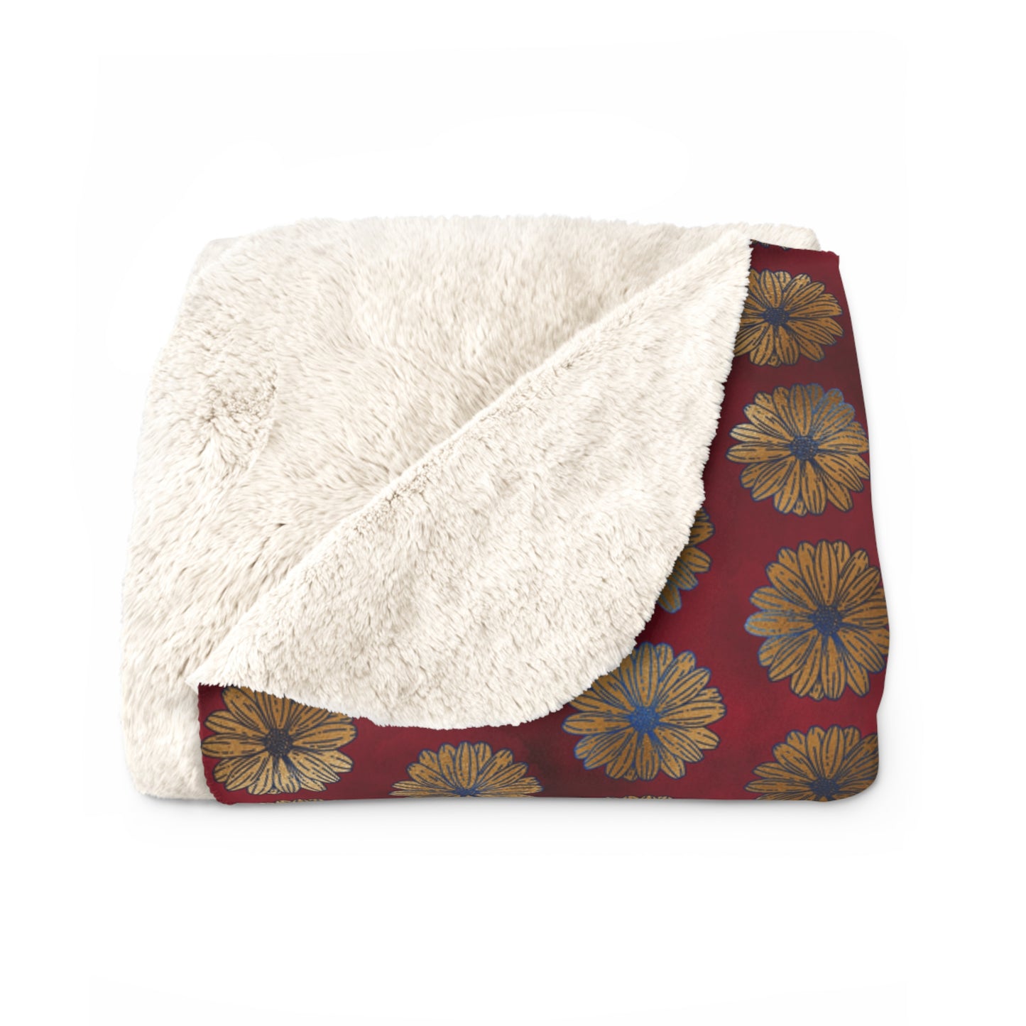 Majestic Crimson Daisies Basic Bedding Set