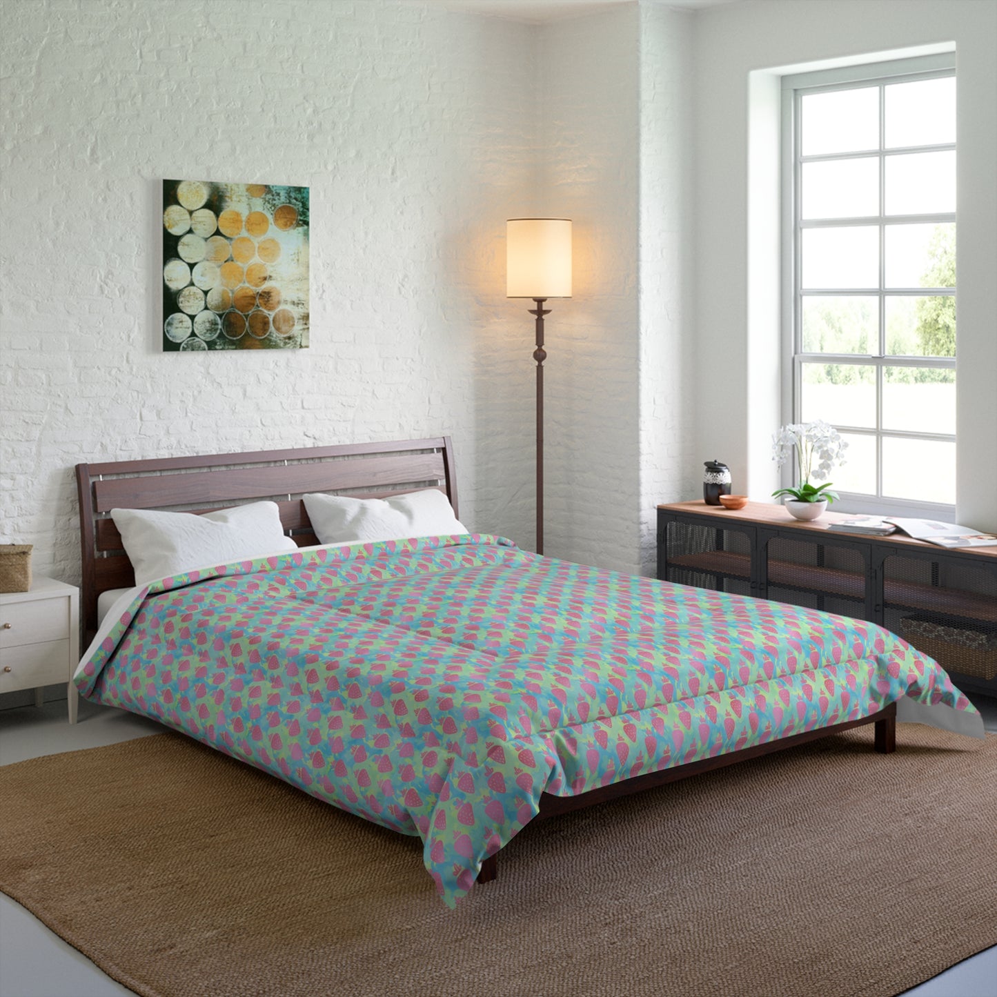Strawberry Breeze Basic Bedding Set