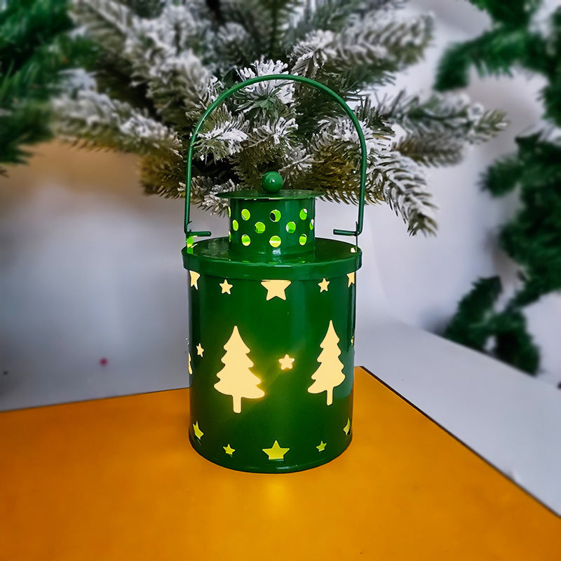 Christmas Flameless Candle Old-Fashioned Lantern
