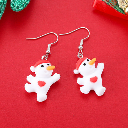 Cartoon Christmas Character Earrings