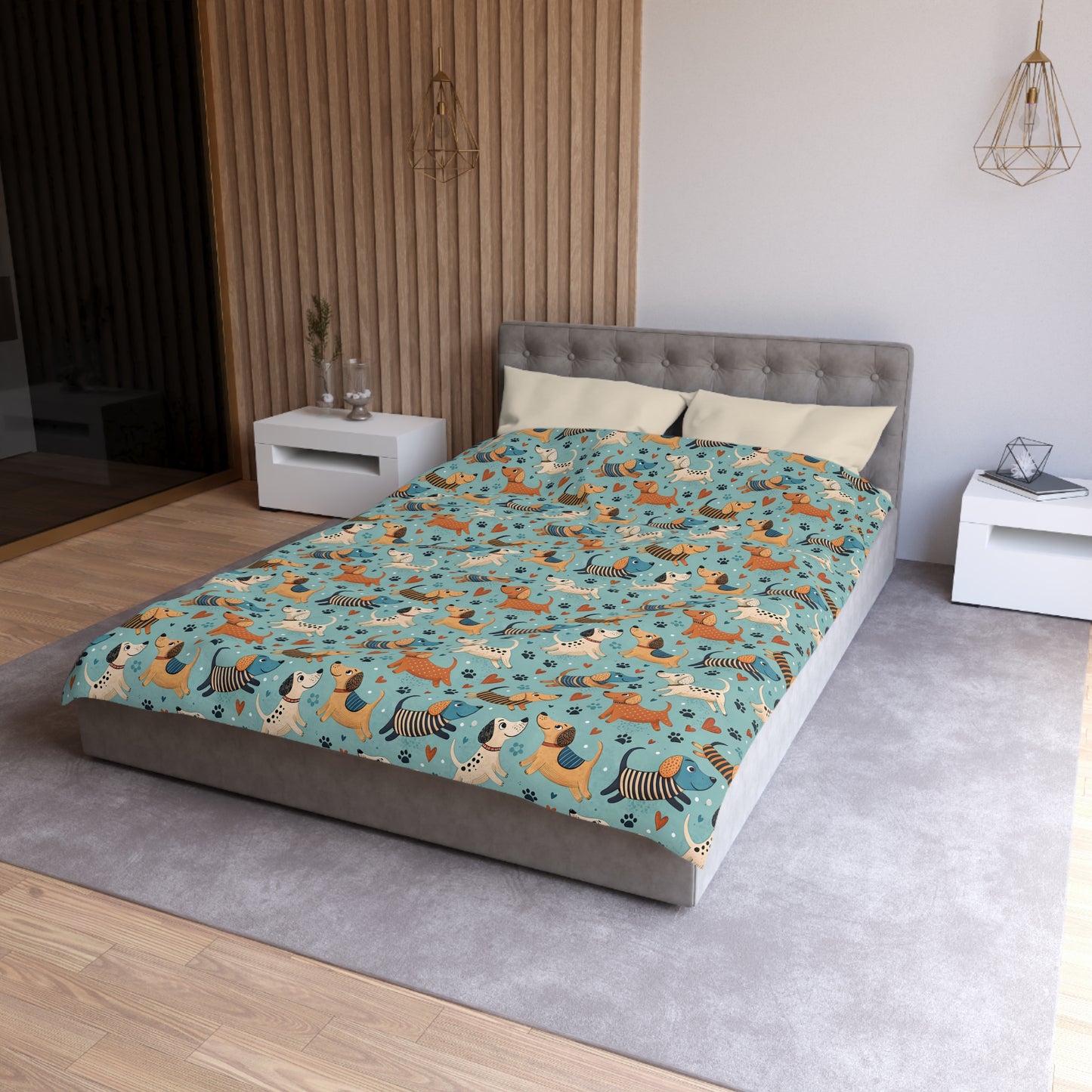 Dapper Doggies Duvet Bedding Set