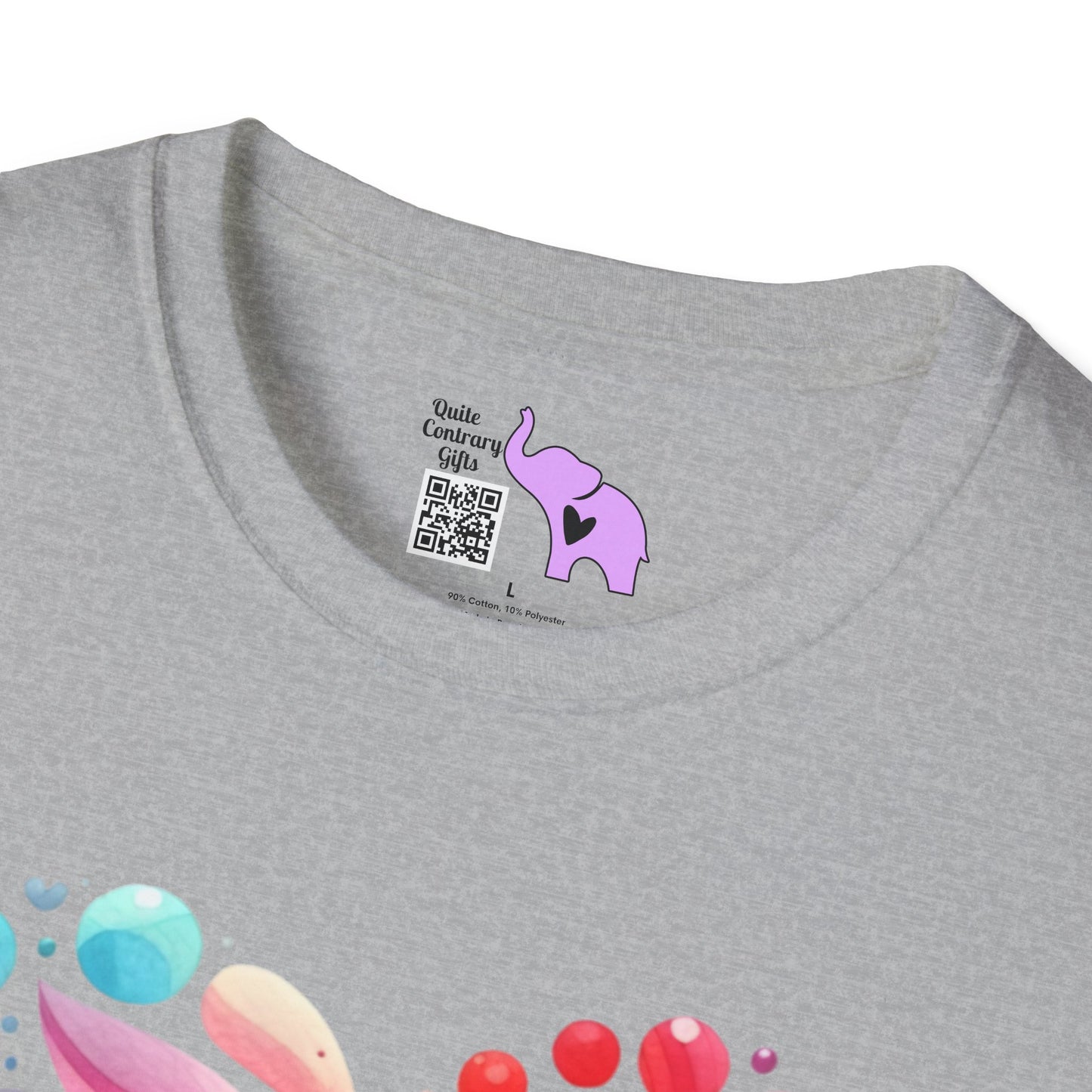 Color Pop Heart Adult T-shirt