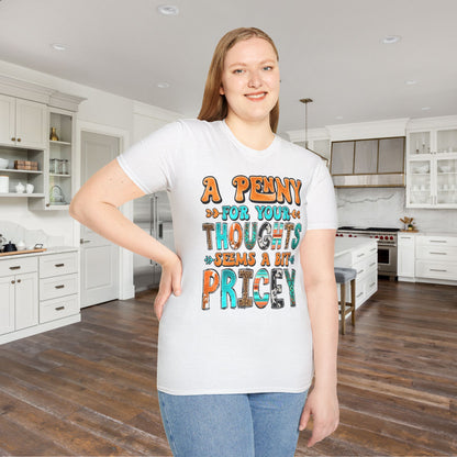A Penny For Your Thoughts Adult T-shirt