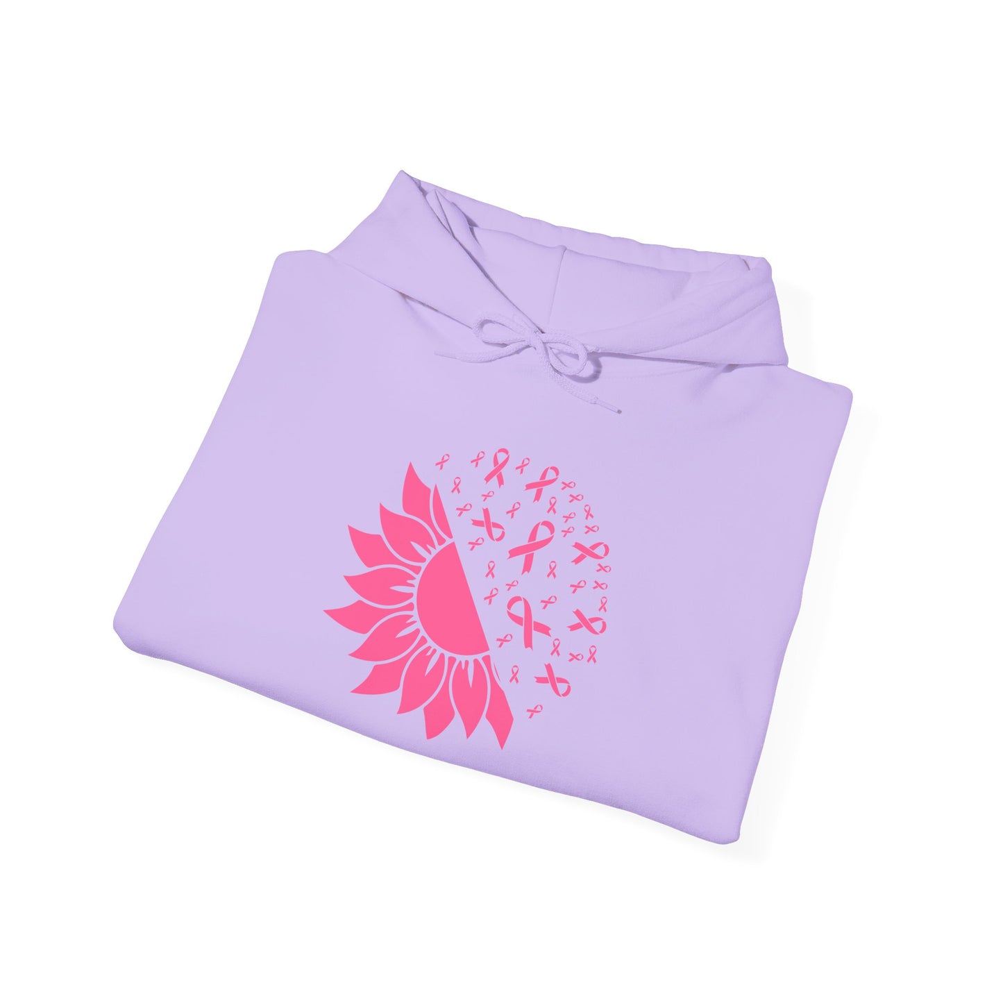 Sunflower & Butterflies Breast Cancer Awareness Adult Heavy Blend™ Hoodie