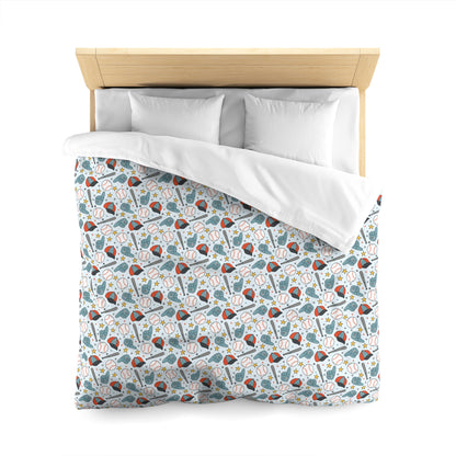 Home Run Heroes Microfiber Duvet Cover